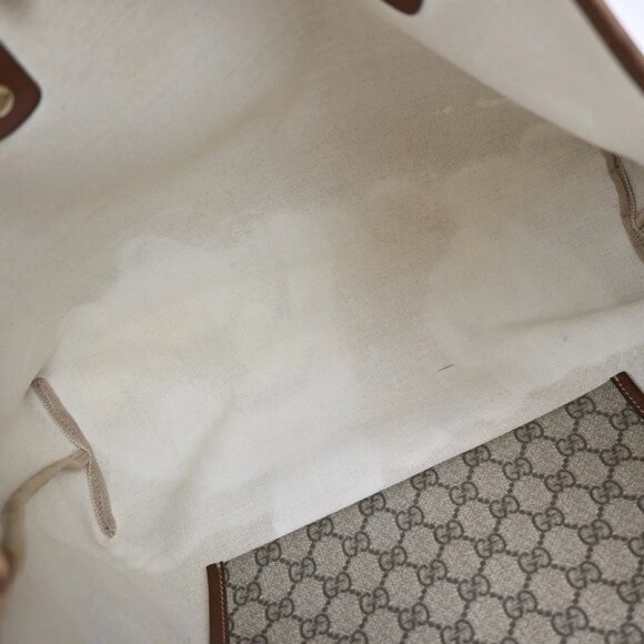 GUCCI Logo Sherry GG Pattern Shoulder Bag Supreme Leather Brown Italy 35YH759 - Picture 10 of 14